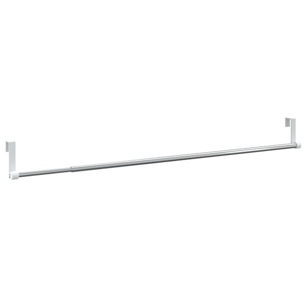 vidaXL Karnisze, 2 szt., biało-srebrne, 60-105 cm, aluminium