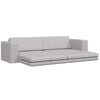 vidaXL Sofa Bed 200cm Szary chmur tkanina