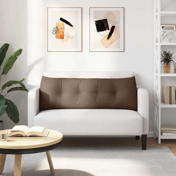 vidaXL Poduszka na plecy Brązowy 140 x 24 x 50 cm tkanina