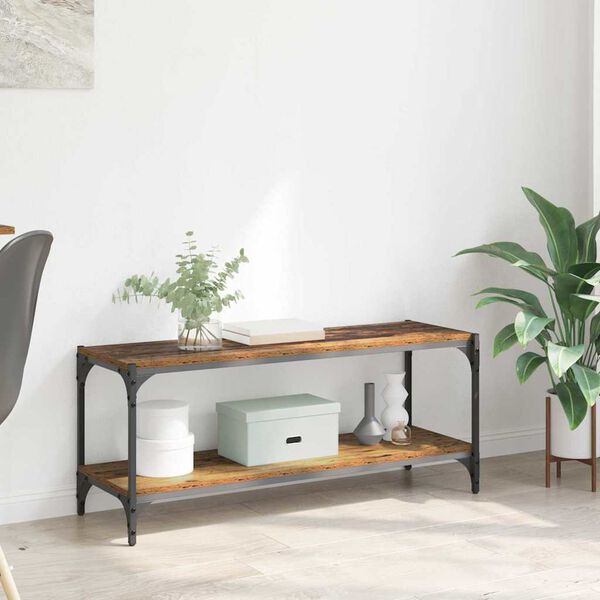 vidaXL Szafka pod telewizor Stare drewno 100x33x41cm