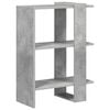 vidaXL P&oacute;łka na książki 2 poziom&oacute;w 52 x 25 x 71,5 cm Betonowy szary