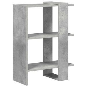 vidaXL P&oacute;łka na książki 2 poziom&oacute;w 52 x 25 x 71,5 cm Betonowy szary