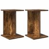 vidaXL Stojak na rośliny 2 pcs Dąb Wędzony 25 x 25,5 x 40,5 cm
