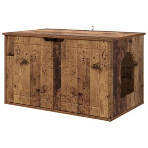 vidaXL Koty Dom Stare drewno 85 x 55 x 50,5 cm Drewno inżynieryjne
