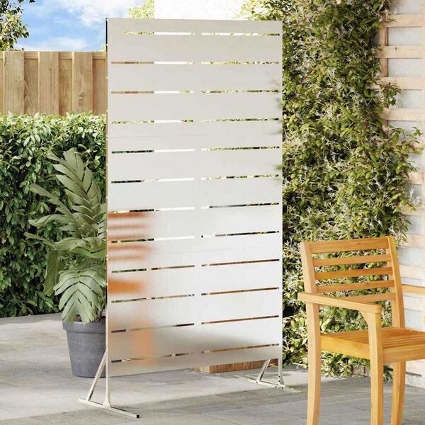 vidaXL Ekran prywatności Szary 100 x 50 x 180 cm Stal