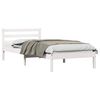 vidaXL Ramka ł&oacute;żka Biały 215,5 x 95,5 x 69,5 cm Lite drewno sosnowe