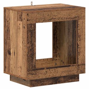 vidaXL Stolik boczny Stare drewno 60 x 40 x 65 cm Drewno inżynieryjne