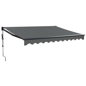 vidaXL Zwijana markiza, automatyczna, antracytowa, 3x2,5 m