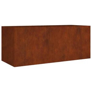 vidaXL Podwyższona donica, 200x80x80 cm, stal kortenowska