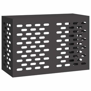 vidaXL Pokrywa do klimatyzatora Czarny 90 x 40 x 60 cm Stal