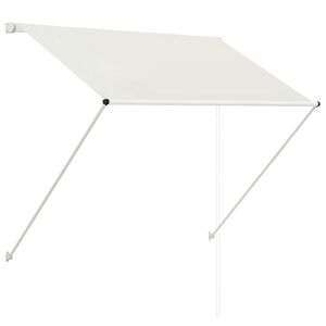 vidaXL Markiza zwijana, 150 x 150 cm, kremowa