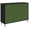vidaXL Bufet GELEEN Czarny dąb 102 x 33 x 76 cm Drewno inżynieryjne