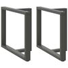 vidaXL Nogi do stołu jadalnego w kształcie litery T 2 szt. Antracyt 90x35x(72-73) cm Stal