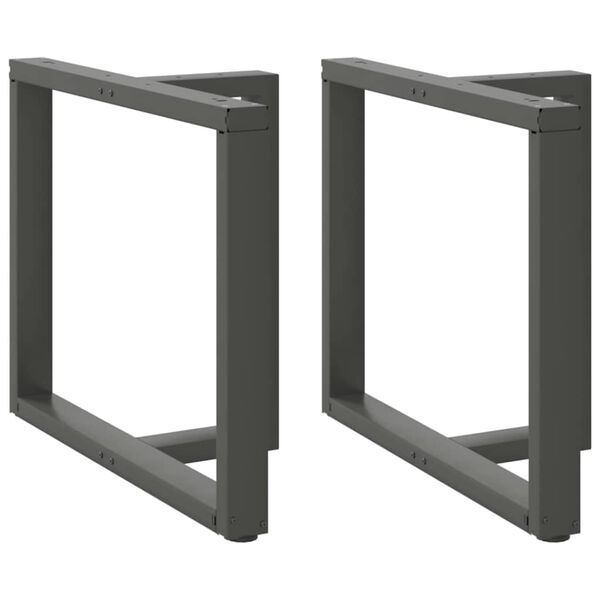 vidaXL Nogi do stołu jadalnego w kształcie litery T 2 szt. Antracyt 90x35x(72-73) cm Stal