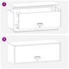 vidaXL Szafka ścienna do garażu Antracyt 90 x 33 x 35 cm