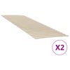 vidaXL Zapasowe listwy do ł&oacute;żka z 48 listwami 2 szt. 80x200 cm
