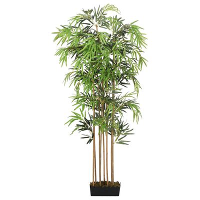 vidaXL Sztuczny bambus, 730 liści, 120 cm, zielony