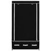 vidaXL Szafa, czarna, 87 x 49 x 159 cm, materiałowa