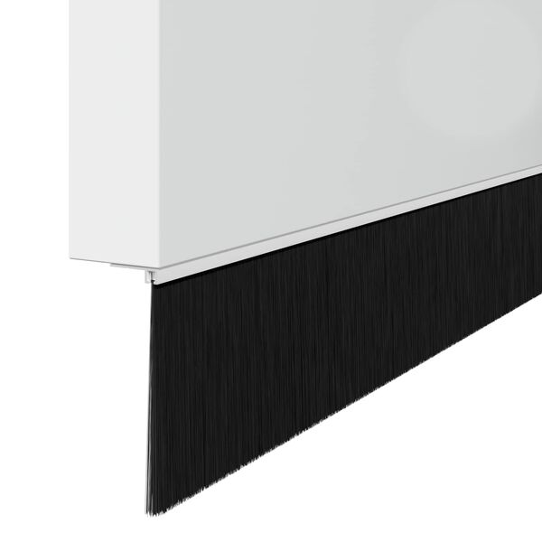 vidaXL Uszczelki z szczotką do drzwi na zatrzask 6 pcs Biały 100 cm