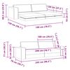vidaXL Sofa Bed Granatowy 245 x 78 x 77 cm tkanina
