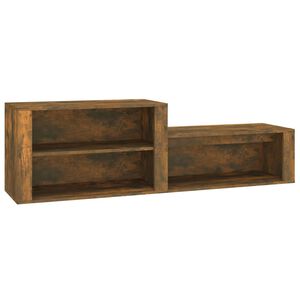 vidaXL P&oacute;łka na buty, przydymiony dąb, 150x35x45 cm