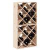vidaXL Regał na wino 2 pcs Naturalny 62 x 25 x 62 cm