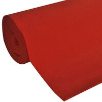 vidaXL Czerwony dywan 1 x 10 m, bardzo ciężki 400 g/m2