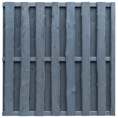vidaXL Panel ogrodzeniowy, impregnowana sosna, 180x180 cm, szary