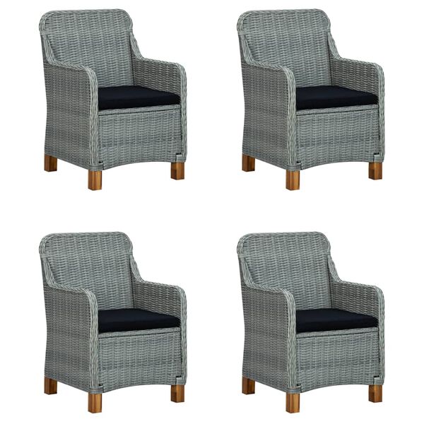 vidaXL 5-częściowy zestaw mebli ogrodowych, jasnoszary