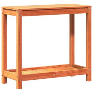 vidaXL Stolik ogrodniczy z p&oacute;łką, 82,5x35x75 cm, lite drewno sosnowe