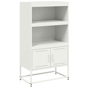 vidaXL Szafka, biała, 68,5x38,5x123,5 cm, stal