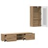 vidaXL Zestaw szafek RTV z szufladą z p&oacute;łką FLORIN Dąb rzemieślniczy
