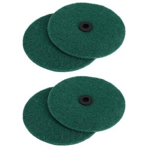 vidaXL Polerka podłogowa 4 szt. &Oslash; 14 cm Ciemnozielony Mikrofibra