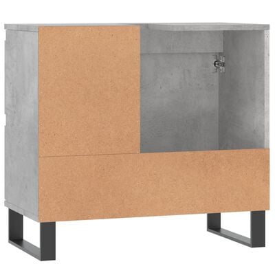 vidaXL Szafka łazienkowa, szarość betonu, 65x33x60 cm