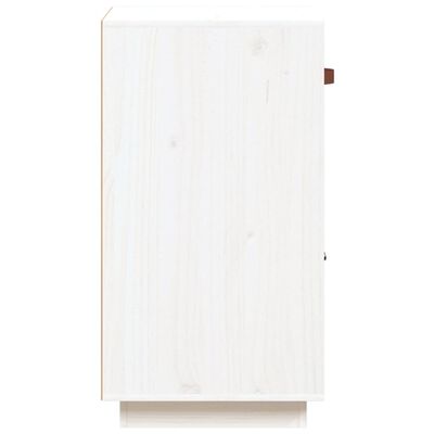 vidaXL Szafka, biała, 34x40x75 cm, lite drewno sosnowe