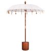 vidaXL Parasol balijski z podstawą Okrągły 190 x 190 x 295 cm
