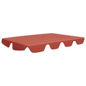vidaXL Zadaszenie do huśtawki ogrodowej, terakota, 150/130x105/70 cm