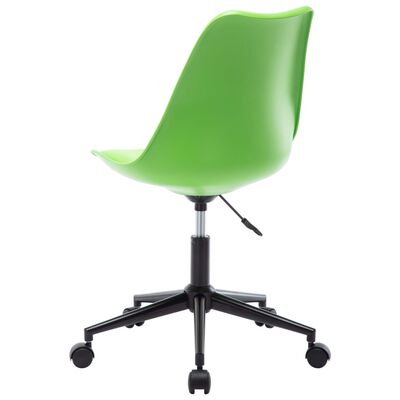 vidaXL Obrotowe krzesła stołowe, 2 szt., zielone, sztuczna skóra