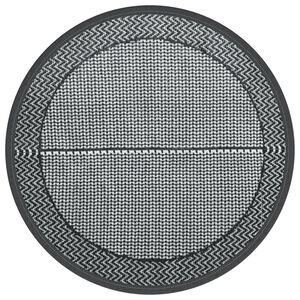 vidaXL Dywan na zewnątrz, ARAKIL szary, &Oslash;120 cm, PP