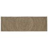 vidaXL Dywan strefowy Naturalny i czarny 80 x 250 cm Juta