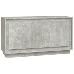 vidaXL Szafka, szarość betonu, 102x35x55 cm, materiał drewnopochodny