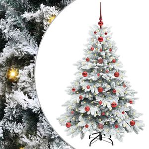 vidaXL Sztuczna choinka z 150 diodami LED Biały 120 cm PE i PVC