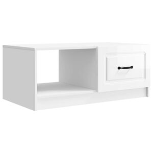 vidaXL Stolik kawowy Biały wysoki połysk 90 x 50 x 37 cm