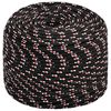 vidaXL Wielofunkcyjna lina gospodarcza 6 mm 50 m Czarny i czerwony PP