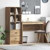 vidaXL Biurko z szufladą 2 pcs Dąb rzemieślniczy