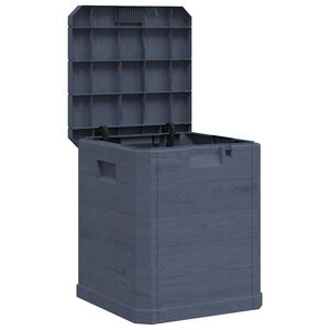 vidaXL Skrzynia ogrodowa, 90 L, antracytowa