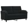 vidaXL Sofa Czarny 174 x 85 x 93 cm Welur