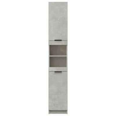 vidaXL Szafka łazienkowa, betonowa szarość, 32x34x188,5 cm