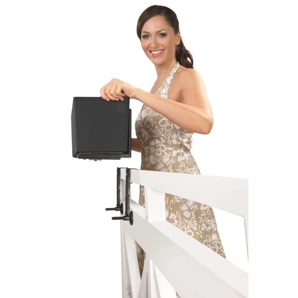 LECHUZA Donica Balconera Color 80 ALL-IN-ONE, szara, 15683