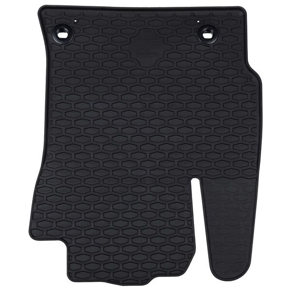 vidaXL Mata samochodowa 4 pcs Czarny Guma